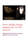 bonus twilight fiction:vampire pour les 300 lectures