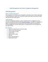 Audit Management and Vendor Compliance Management