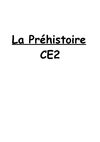 Préhistoire leçon CE2