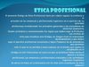 Etica profesional en la Logística