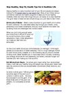 Stay Healthy, Stay Fit, Health Tips For A Healthier Life