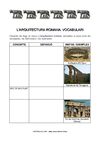 Activitat: vocabulari de l'arquitectura romana