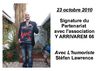 signature de partenariat avec stèfan lawence