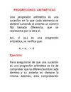 progresiones aritmeticas