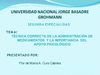 reglas de la administracion de medicamentos y la importancia del apoyo psicologico