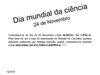 Dia mundial da ciência