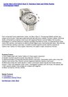 Cartier Men's W10184U2 Must 21 Stainless Steel and White Rubber Chronograph Watch