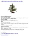 2' Pre-Lit Natural Alpine Artificial Christmas Tree - Clear Lights