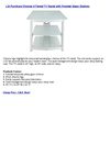 LSI Furniture Chrome 3-Tiered TV Stand with Frosted Glass Shelves