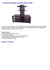 LSI Furniture Stunning 3-Tier Black Glass TV Stand
