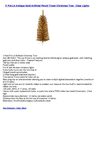 3' Pre-Lit Antique Gold Artificial Pencil Tinsel Christmas Tree - Clear Lights