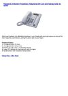 Panasonic 24-Button Proprietary Telephone with LCD and Talking Caller ID, White