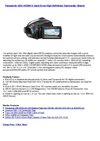 Panasonic HDC-HS250-K Hard Drive High Definition Camcorder (Black)