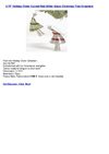 3.75 Holiday Cheer Curved Red Glitter Glass Christmas Tree Ornament