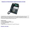 Panasonic KX-T7453-B 24-Button Telephone with Backlit LCD, Black