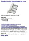 Panasonic KX-TSC14W 2-Line Corded Speakerphone with Caller ID (White)