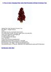 4' Pre-Lit Color Changing Fiber Optic Red Poinsettia Artificial Christmas Tree