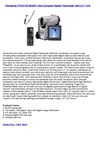 Panasonic PVDC152 MiniDV Ultra Compact Digital Camcorder with 2.5 LCD