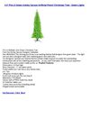 4.5' Pre-Lit Green Ashley Spruce Artificial Pencil Christmas Tree - Green Lights