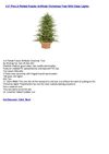 4.5' Pre-Lit Potted Frasier Artificial Christmas Tree With Clear Lights