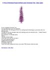 5' Pre-Lit Whimsical Purple Artificial Laser Christmas Tree - Clear Lights