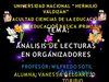 ANÁLISIS DE LECTURAS EN ORGANIZADORES