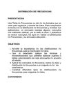 DISTRIBUCION DE FRECUENCIAS