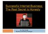 Successful Internet Business: The Real Secret Is Honesty