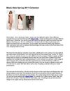 Black Halo Spring 2011 Collection