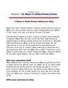 5 Ways to Make Money Selling On eBay