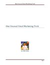 1 Unusual Email Marketing Trick