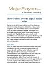 How to cross over to digital media sales