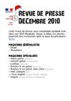 CDI : revue de presse (décembre 2010)