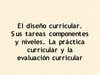diseño curricular