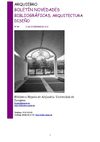 ArquiEbro nº 10. Boletín de Novedades bibliográficas de Arquitectura y Diseño. Biblioteca Hypatia de Alejandría UZ