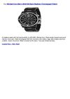 Michael Kors Men's MK8128 Black Madison Chronograph Watch