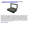 Watch Box for 10 Watches Black Matte Finish XL Extra Large Compartments Soft Cushions Clearance Window