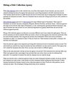 Hiring a debt collection agency