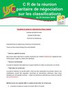 FO Carrefour : C R de la réunion paritaire de négociation sur les classifications du 25 Octobre 2010