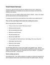 Email Based Surveys