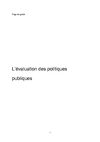 Culture et évaluation des politiques publiques