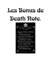 Les Bonus de Death Note