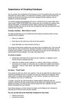 Importance of Creating Database