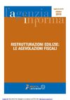 RISTRUTTURAZIONI EDILIZIE "Le agevolazioni fiscali"