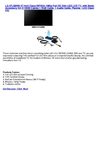 LG 47LE8500 47 inch Class INFINIA 1080p Full HD Slim LED LCD TV, with Basic Accessory Kit (2 HDMI Cables 1 RGB Cable,...