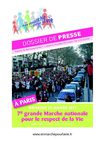 Marche pour la vie 2011 : dossier de presse
