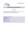 Dernières acquisitions - Janvier 2011