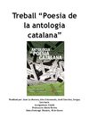Treball "Antologia de la poesia catalana"