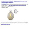 Charles-hubert ,Pocket Watch - 14k Gold-plated Two-tone Black Arabic Numerals White Dial Pocket Watch