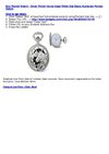 Pocket Watch - Silver Finish Horse Head White Dial Black Numerals Pocket Watch